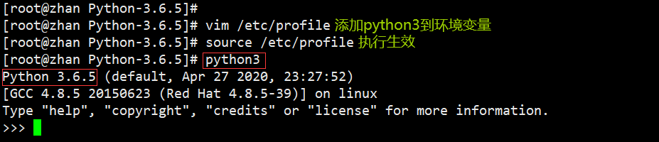 完成python3安装